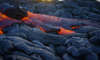 where does lava rock come from