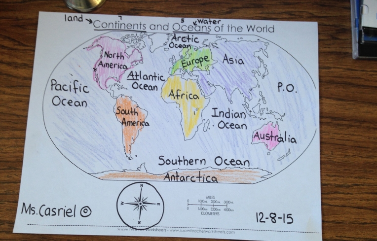 4 oceans of the world