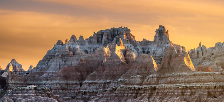 Badlands National Park Rock Formations