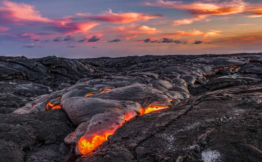 The Lava Fields of Hawaii Volcanoes National Park
