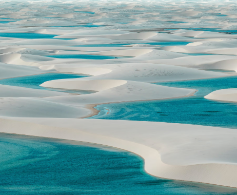 Lençóis Maranhenses sand dunes and seasonal lagoons formation