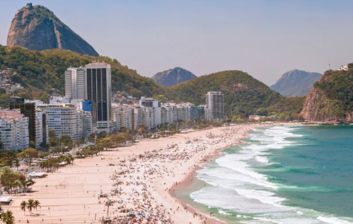 Copacabana Beach urban coastal geography Rio de Janeiro