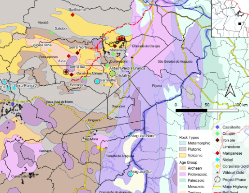 Brazil mineral-rich regions geological resource distribution
