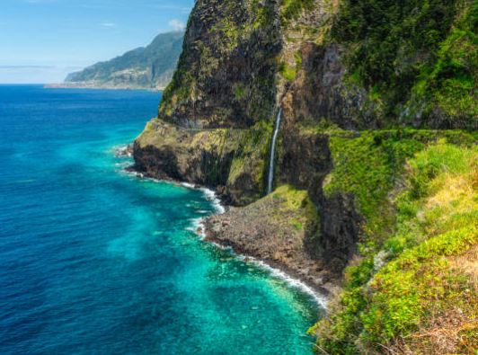 Espírito Santo coastline cliffs and Atlantic forest interface
